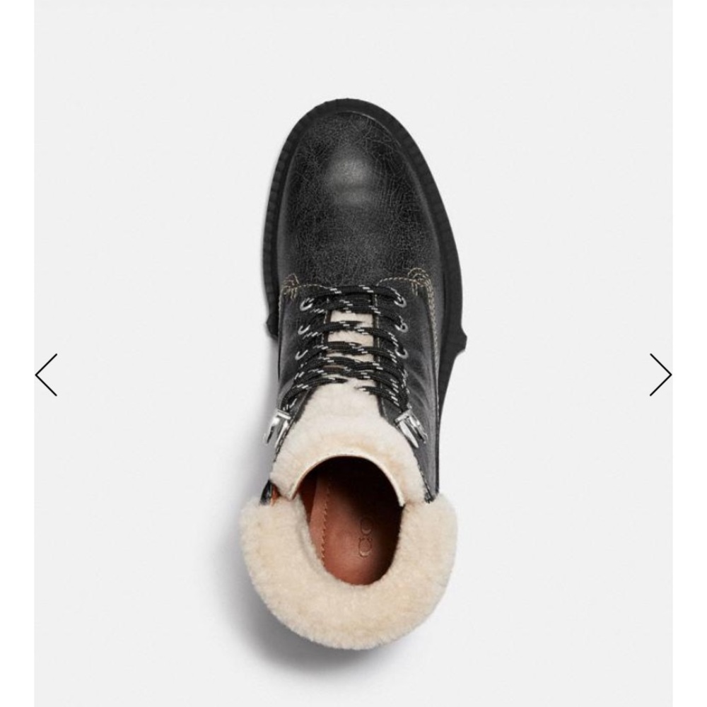 Size 10 Coach Lorimer Bootie w Shearling - Picture 5 of 16